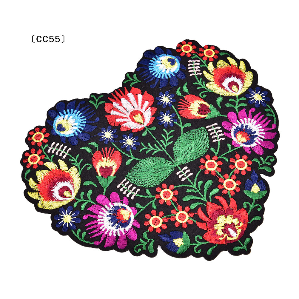 Applique Patch Flower - 1Pc Heart Shape Flower Embroidery Applique