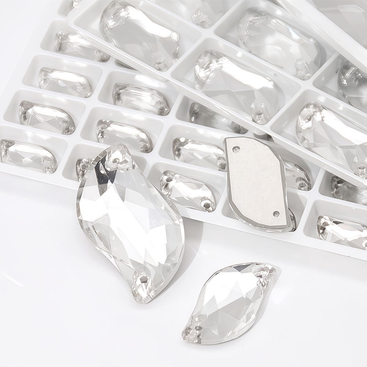 Sew On Rhinestone - S Shape Sew On Rhinestone Crystal