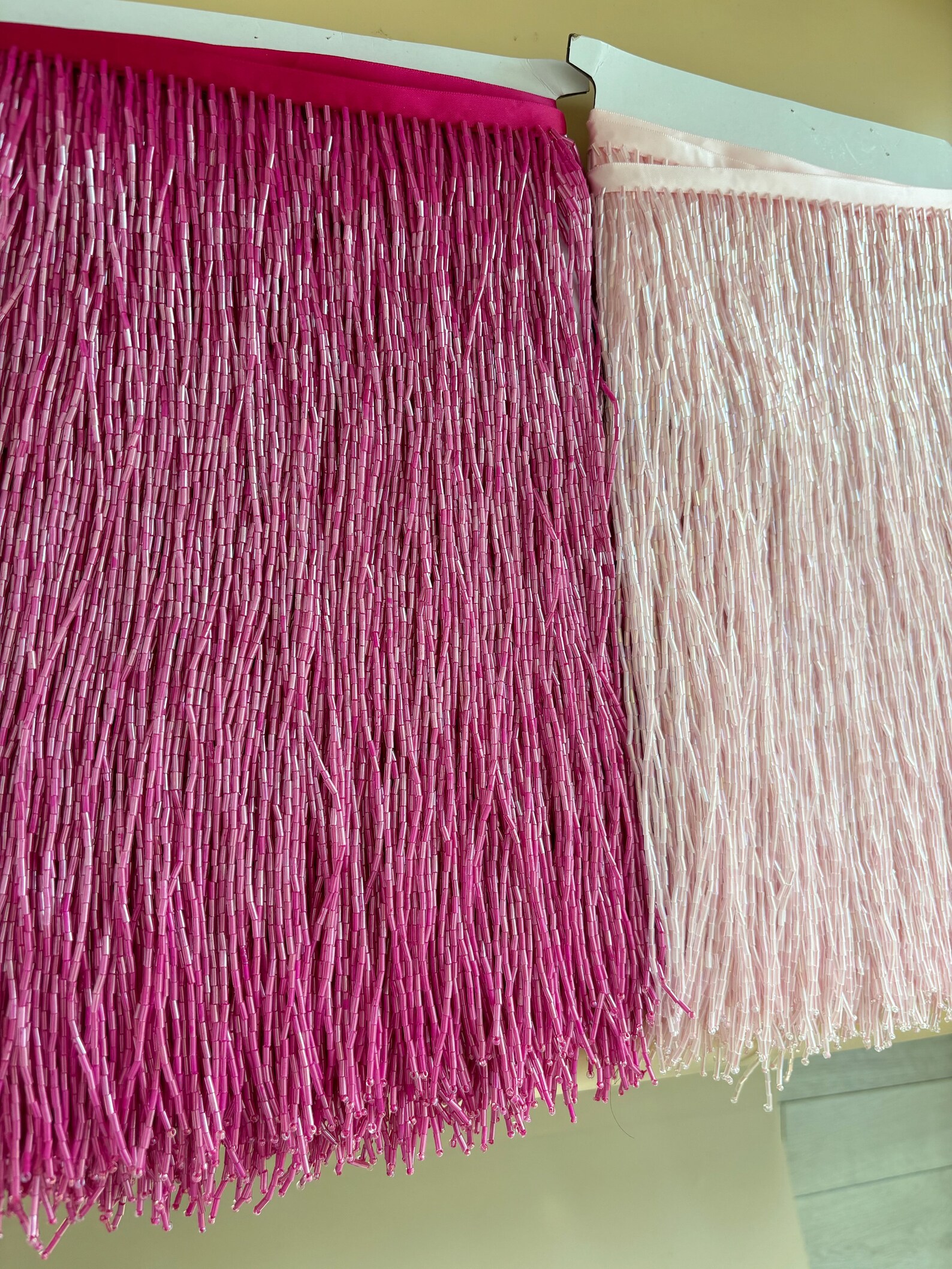 Beaded Trim Fringe - 1 Yard 30cm Wide Heavy Bead
