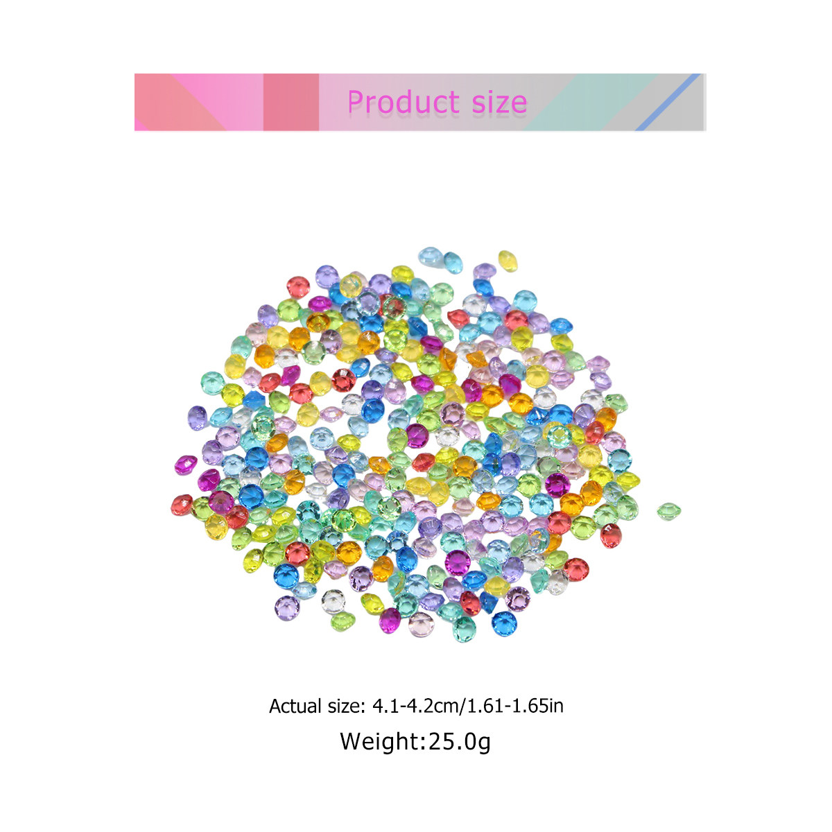 4.5mm Colorful Acrylic Diamond - Craft Embellishments incelemesi ve fiyatı