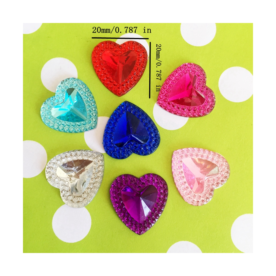 30pcs 20mm Acrylic Rhinestones - Embellishment Glue Craft incelemesi ve fiyatı