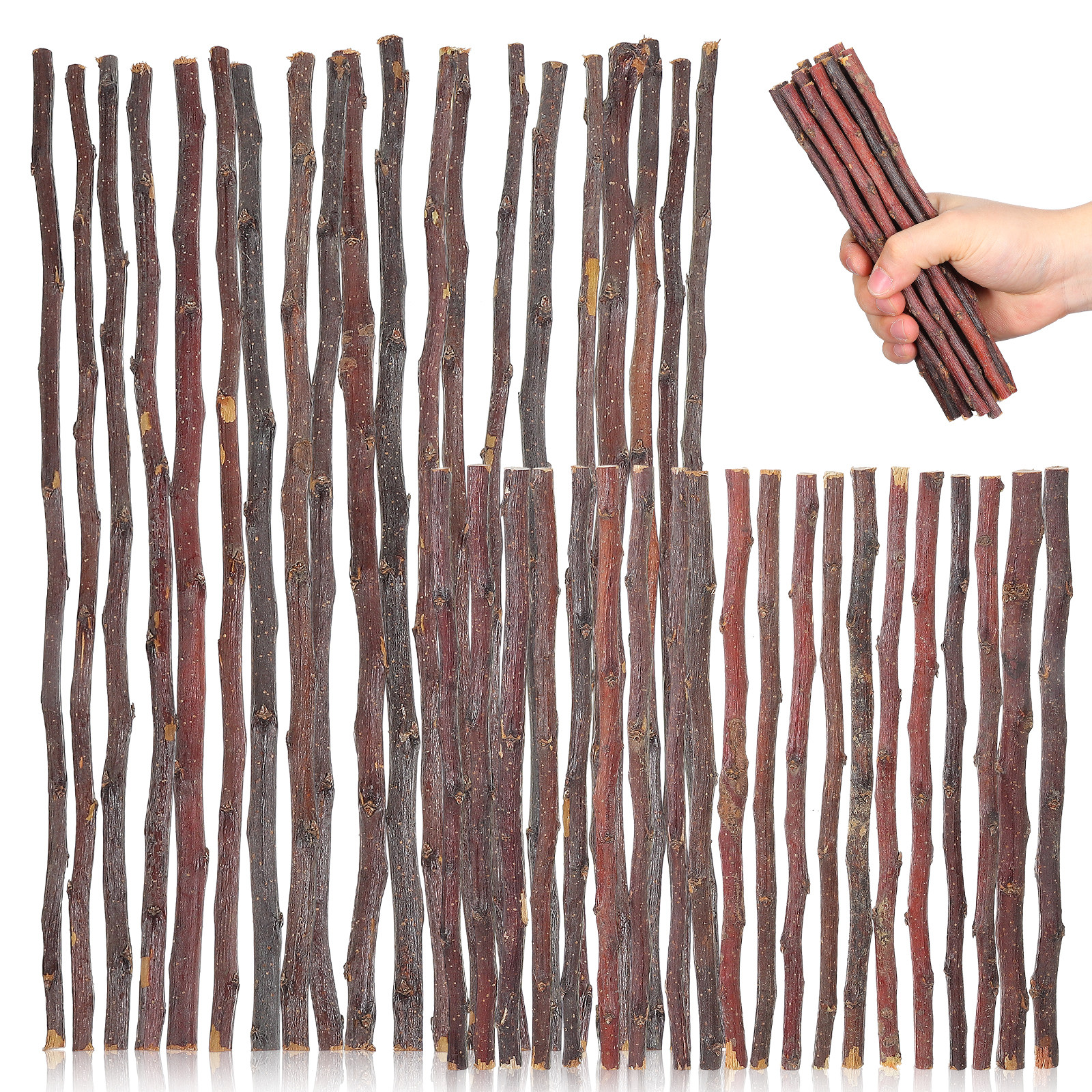 40Pcs DIY Wooden Sticks Natura - Craft Embellishments incelemesi ve fiyatı