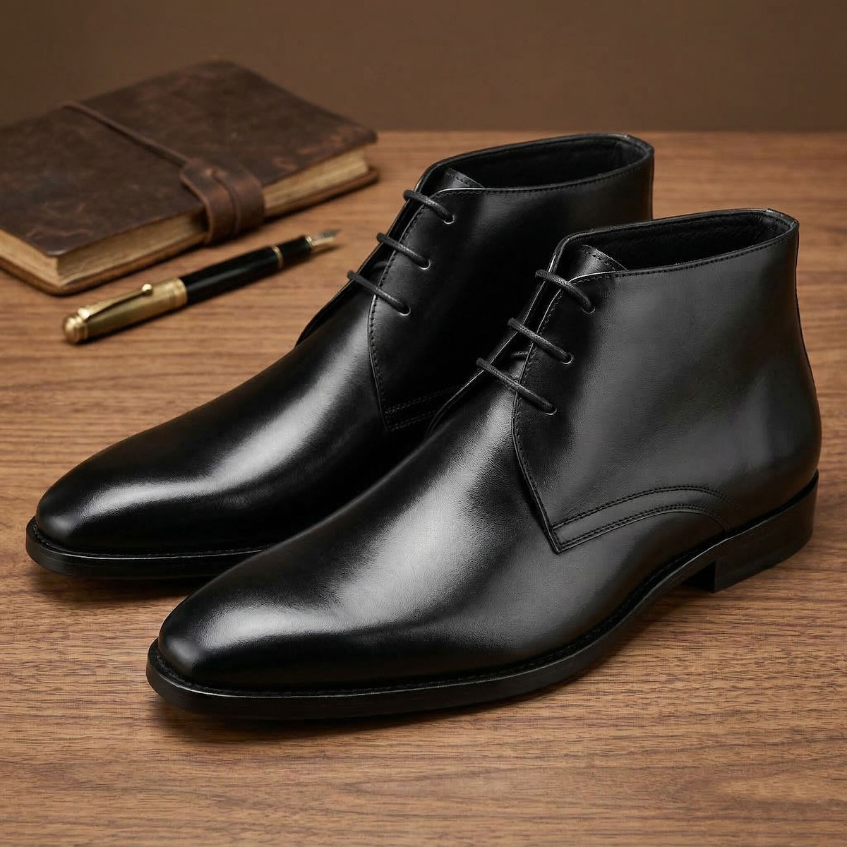 Men's Calf Leather Western Ank - Guipure Lace Panel incelemesi ve fiyatı