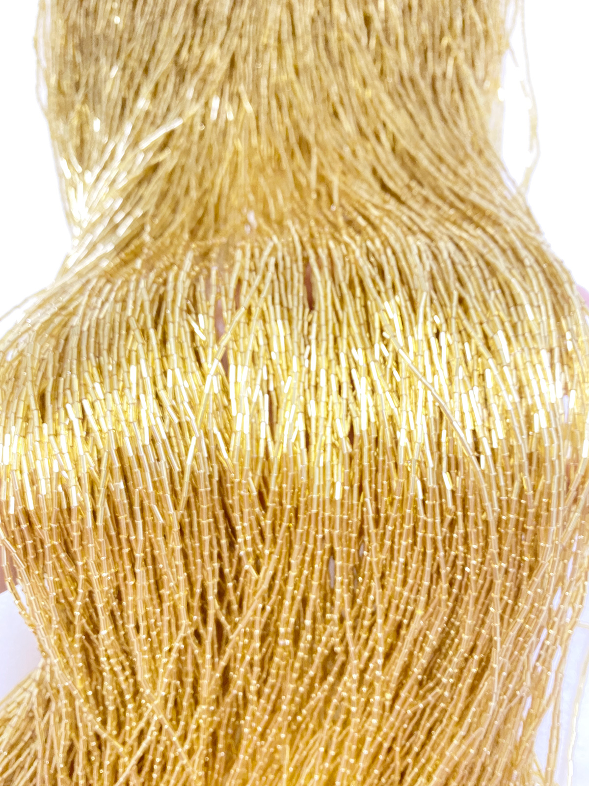 100cm Length Gold Red Crystal  - Beaded Trim Fringe incelemesi ve fiyatı