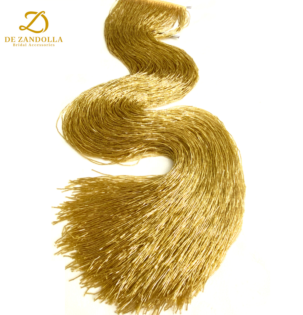 100cm Length Gold Red Crystal  - Beaded Trim Fringe incelemesi ve fiyatı