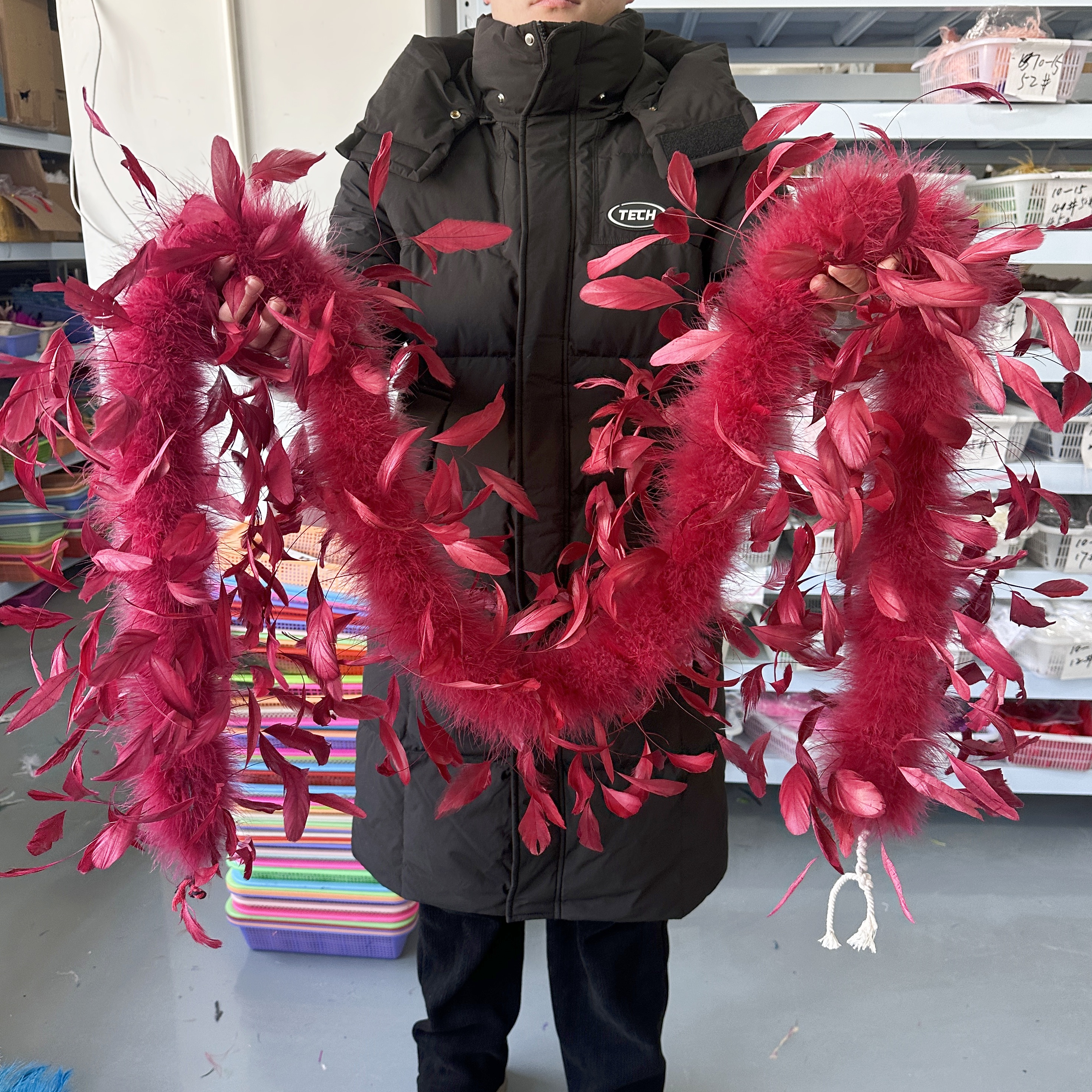 2Meter Burgundy Turkey Marabou - Feather Trim Marabou incelemesi ve fiyatı