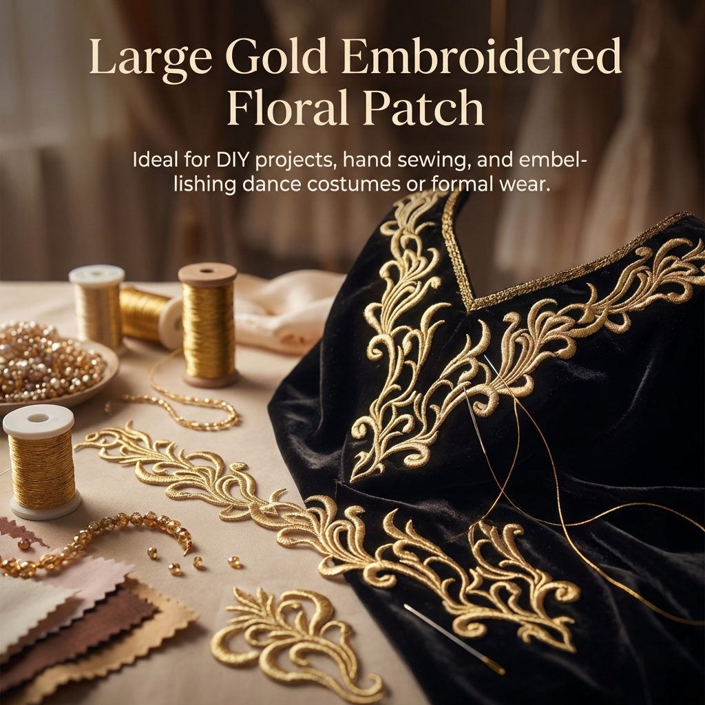 Large Embroidered Collar Flowe - Applique Patch Flower incelemesi ve fiyatı