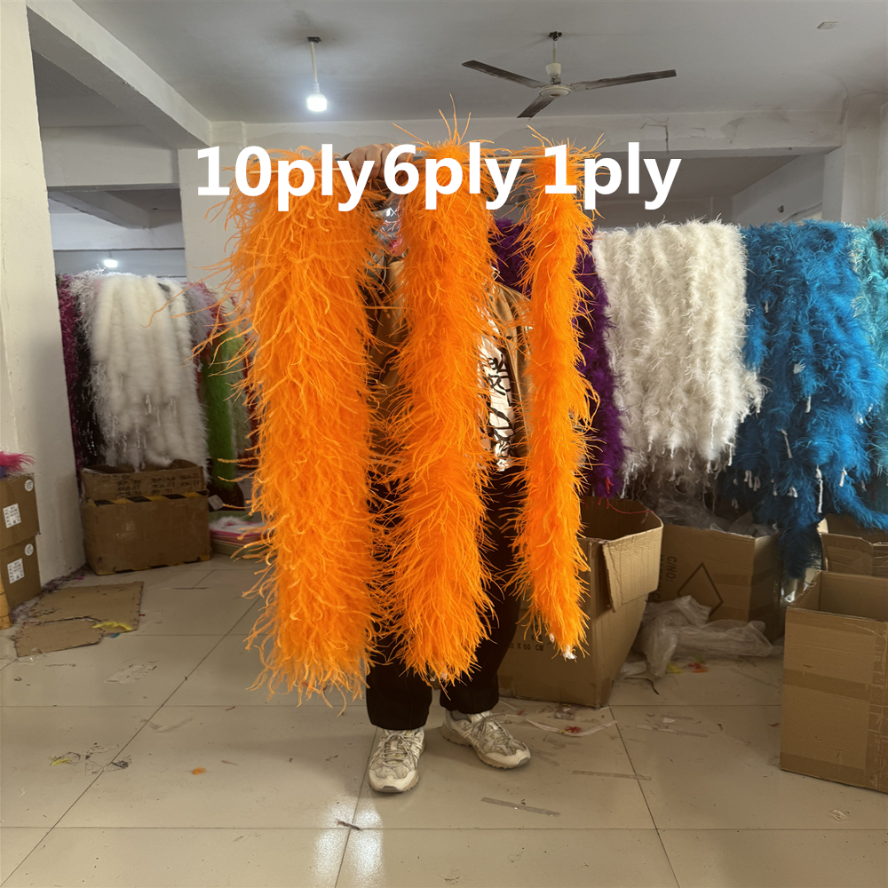 Natural Ostrich feather boa 1  - Feather Trim Marabou incelemesi ve fiyatı