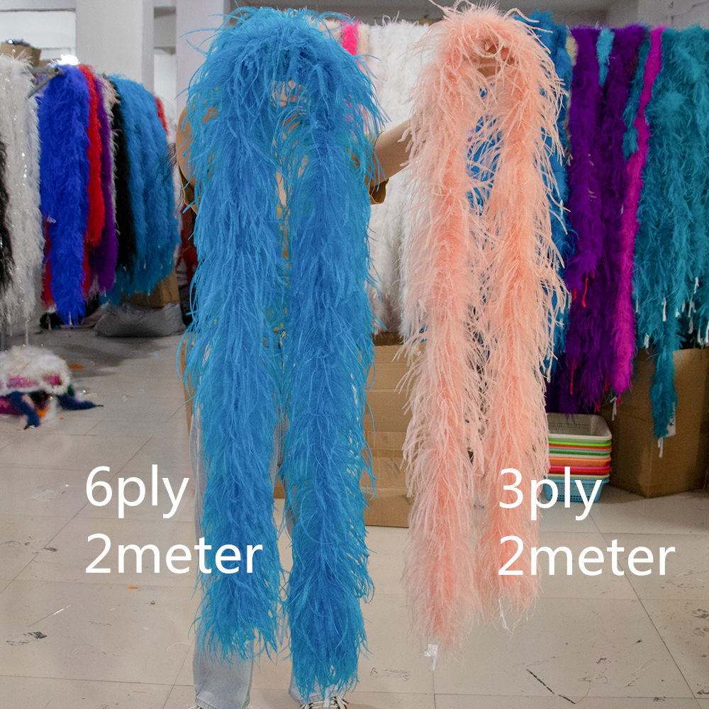 Natural Ostrich feather boa 1  - Feather Trim Marabou incelemesi ve fiyatı