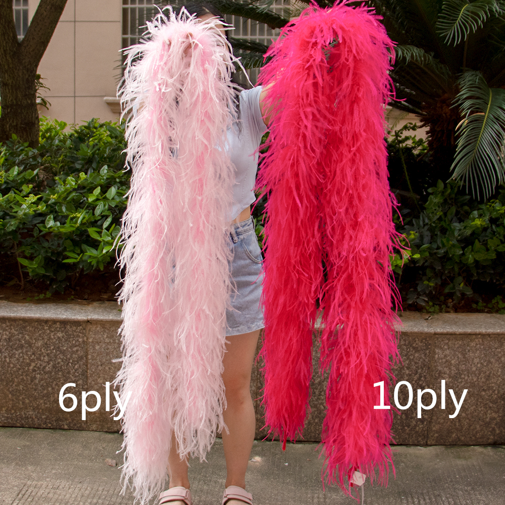 Natural Ostrich feather boa 1  - Feather Trim Marabou incelemesi ve fiyatı