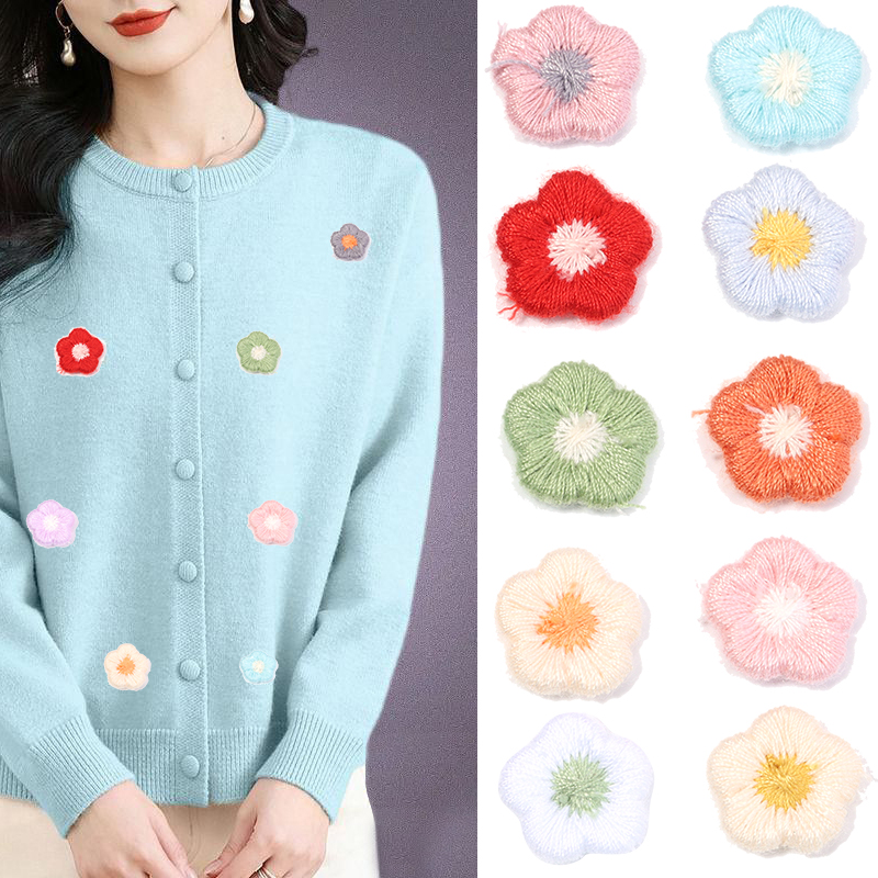50pcs/lot Mini Plum Blossom Fl - Applique Patch Flower incelemesi ve fiyatı