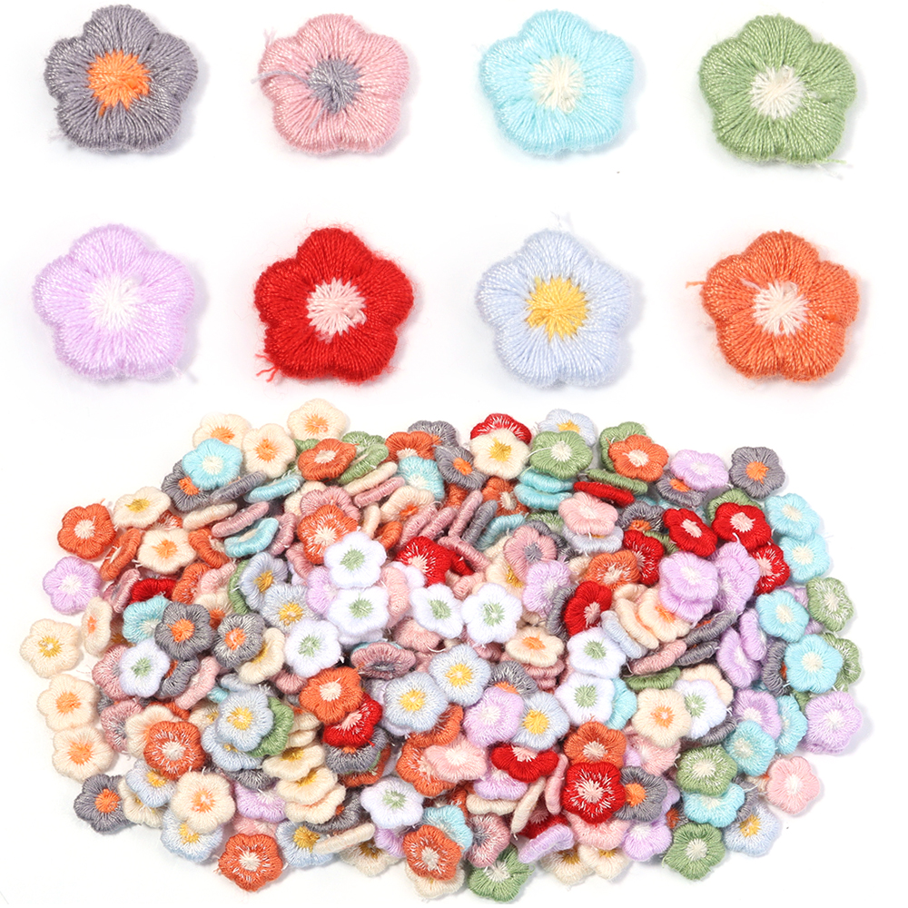 50pcs/lot Mini Plum Blossom Fl - Applique Patch Flower incelemesi ve fiyatı