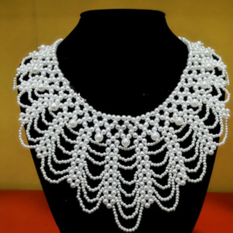 New Pearl Beaded Lace Trim Col - Beaded Trim Fringe incelemesi ve fiyatı