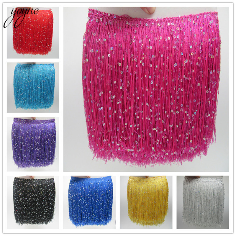 YOYUE 1Yard 20CM Long Polyeste - Beaded Trim Fringe incelemesi ve fiyatı