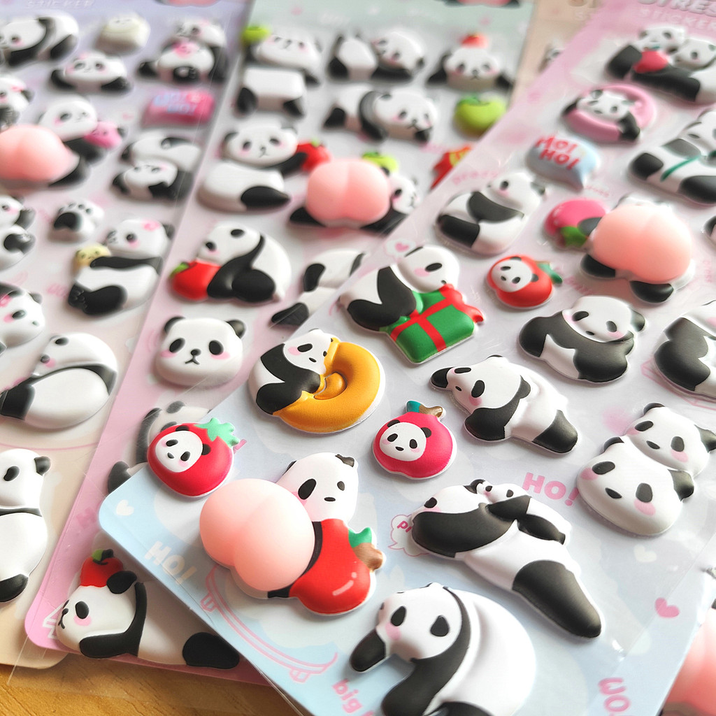 4-Piece Cute Panda Stress Reli - Craft Embellishment World incelemesi ve fiyatı