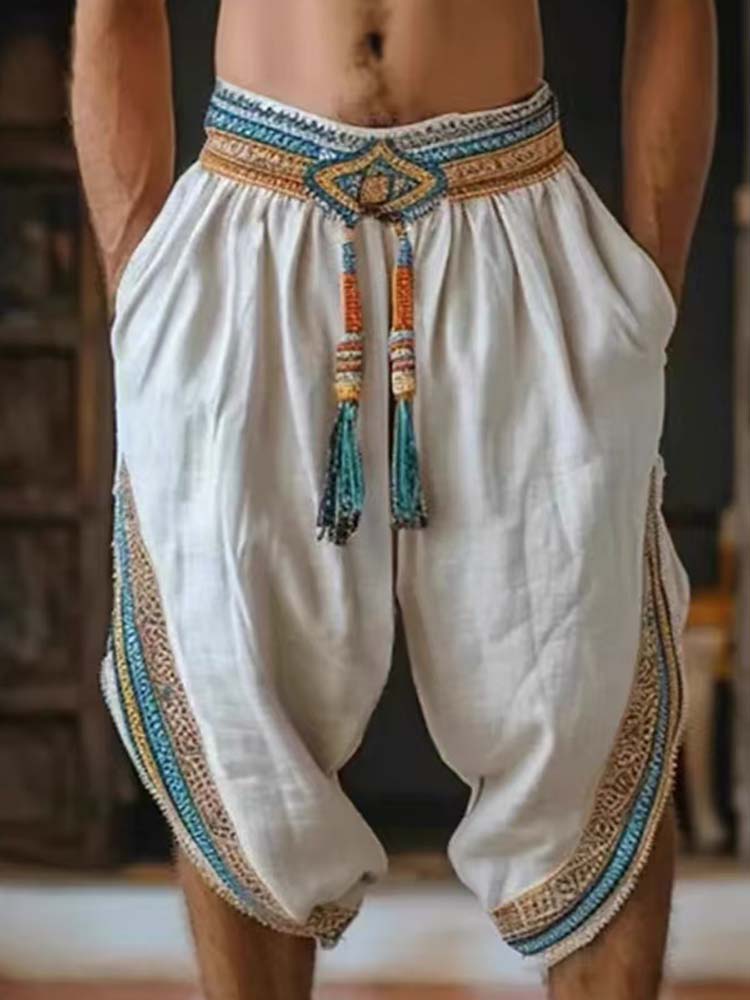 Men's Tassel Elastic Waist Cas - Tassel Fringe Trim incelemesi ve fiyatı