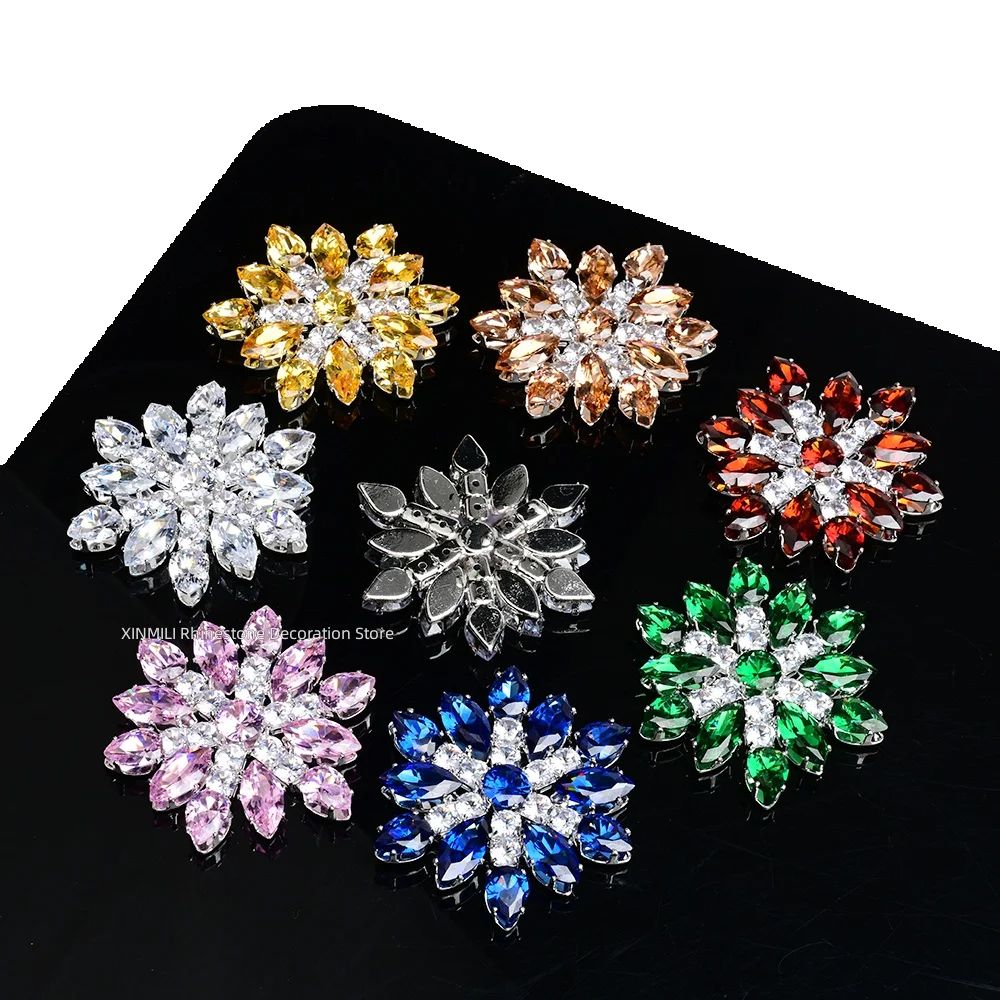 2Pcs Luxury Zircon Crystal Fla - Embellishment Glue Craft incelemesi ve fiyatı