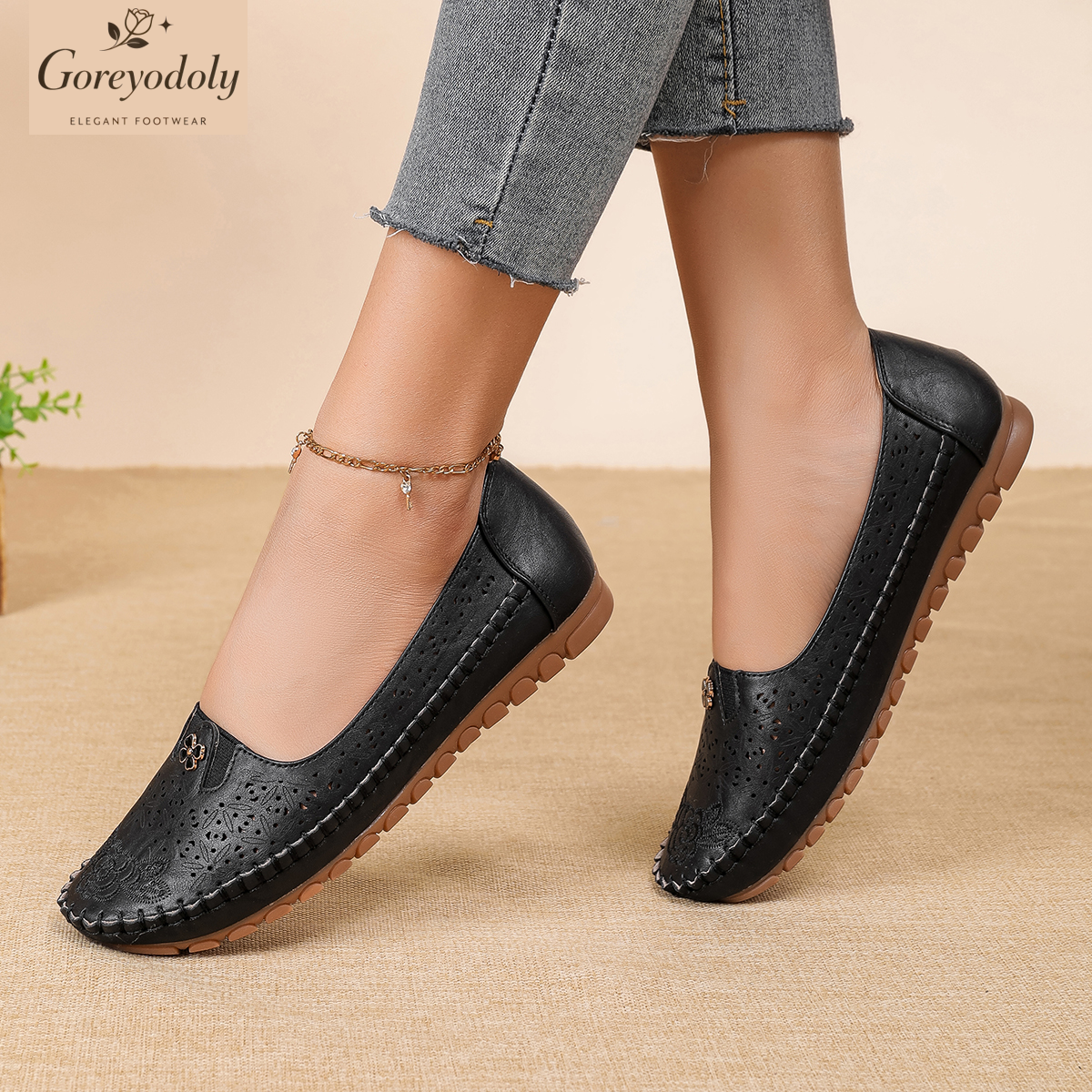 Goreyodoly women loafers flora - Embroidery Embellishments incelemesi ve fiyatı