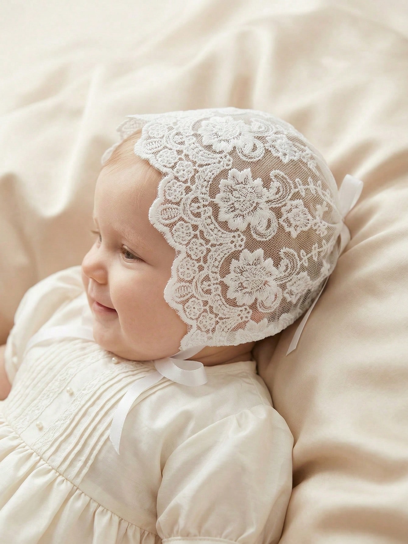 Baby Lace Brim Headband Hat He - Embroidery Embellishments incelemesi ve fiyatı