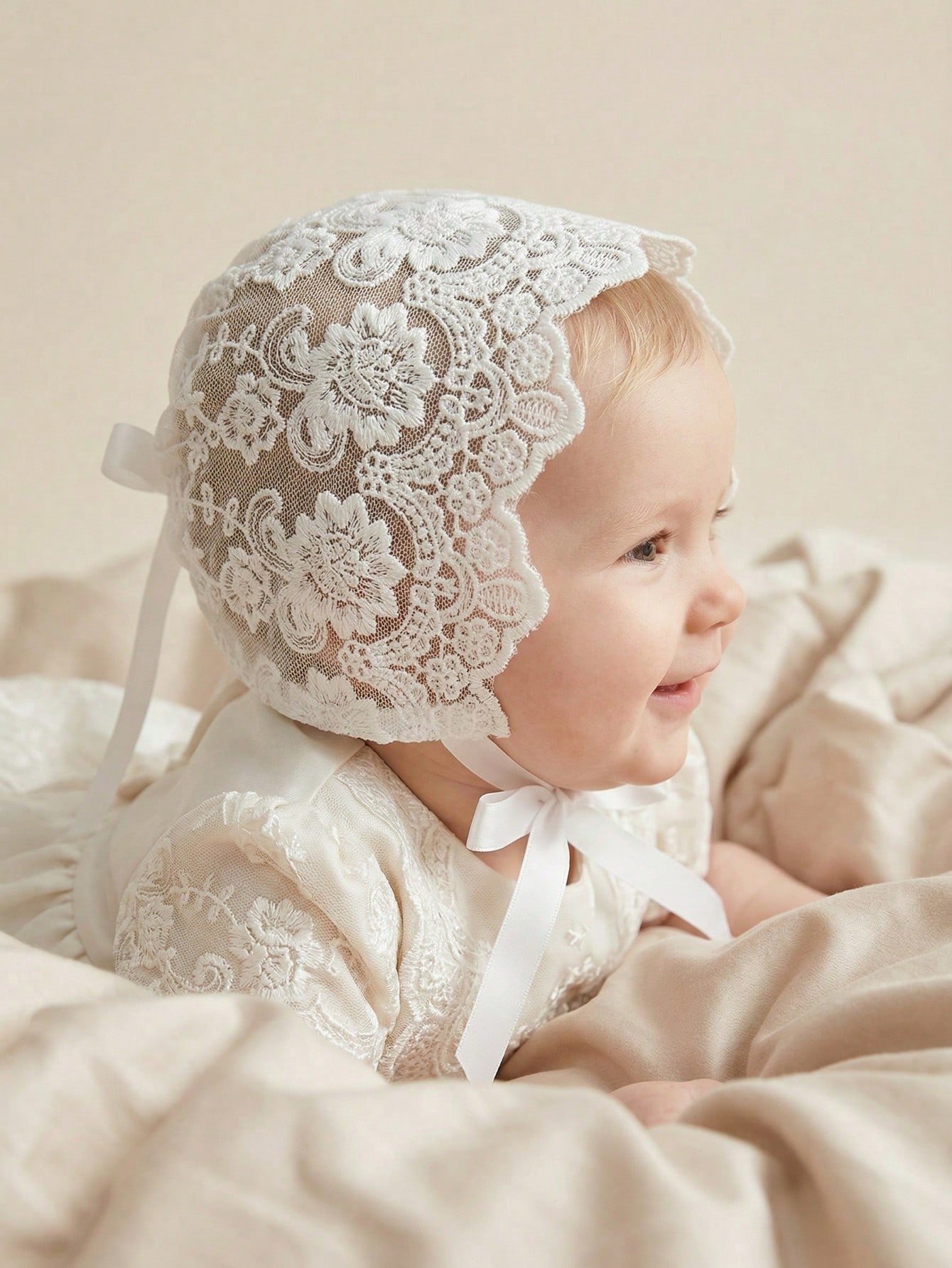 Baby Lace Brim Headband Hat He - Embroidery Embellishments incelemesi ve fiyatı