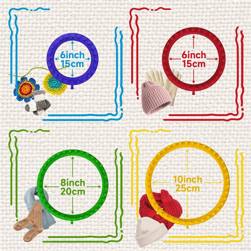 Round Knitting Loom For Hats S - Pom Pom Maker Tool incelemesi ve fiyatı