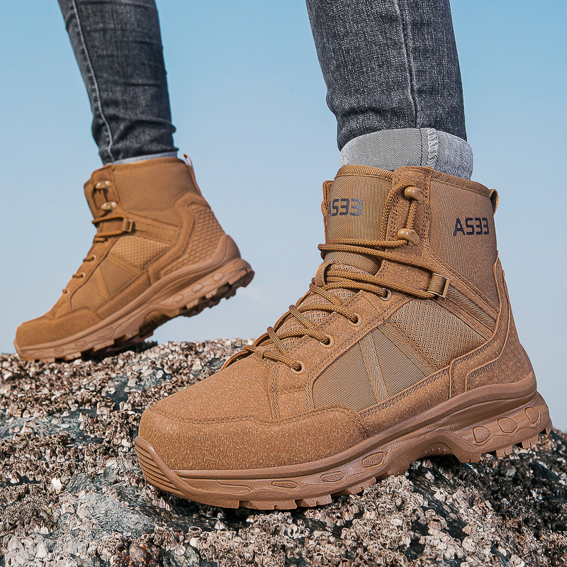 Men's Military Tactical Boots  - Guipure Lace Panel incelemesi ve fiyatı