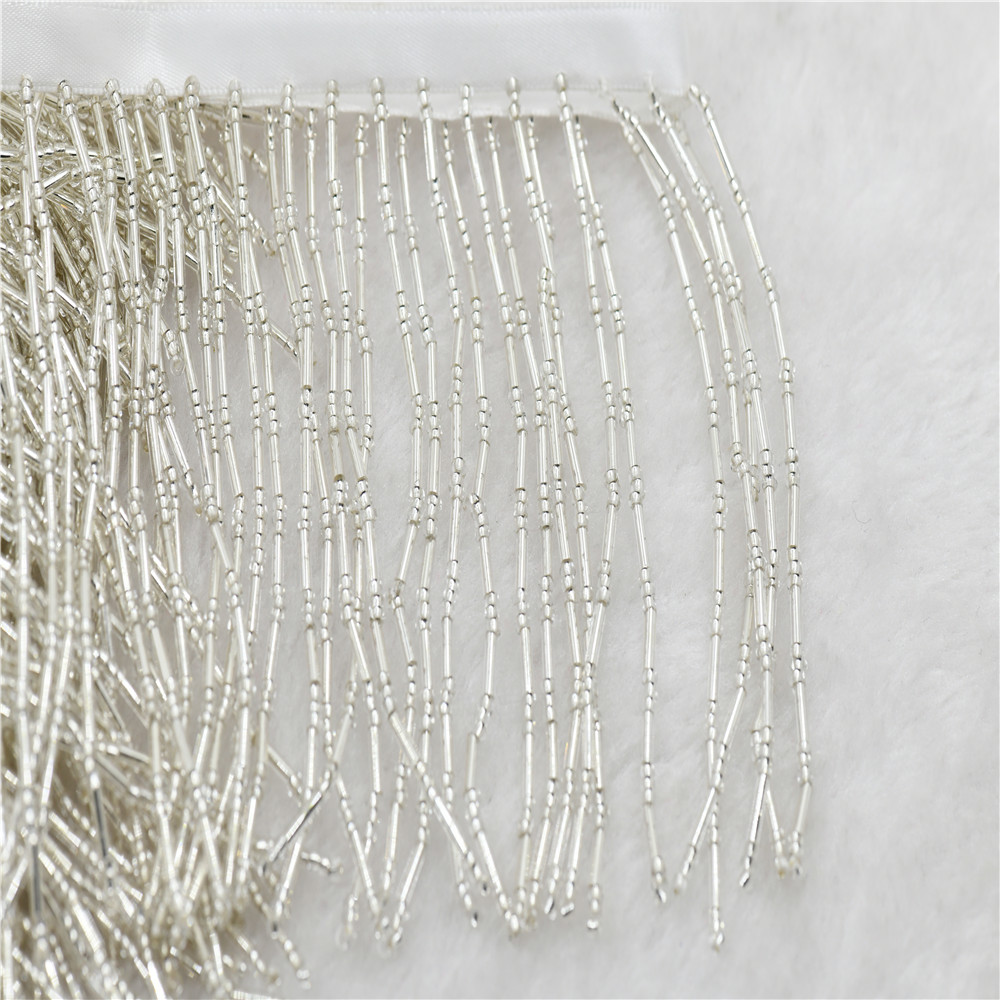 1yard 10cm wide glass Beaded F - Beaded Trim Fringe incelemesi ve fiyatı