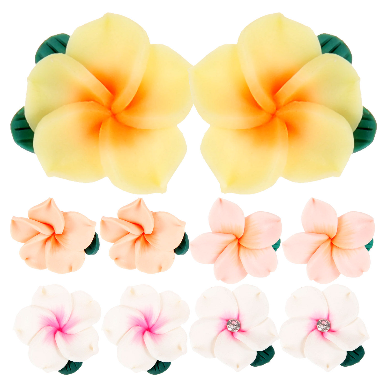 10Pcs Soft Polymer Clay Flower - Craft Embellishments incelemesi ve fiyatı