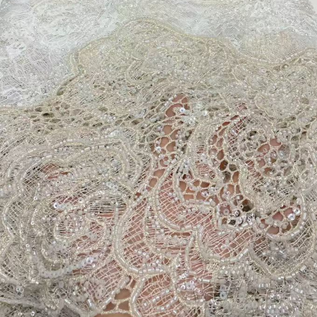 Lastest African French Floral  - Beaded Trim Fringe incelemesi ve fiyatı