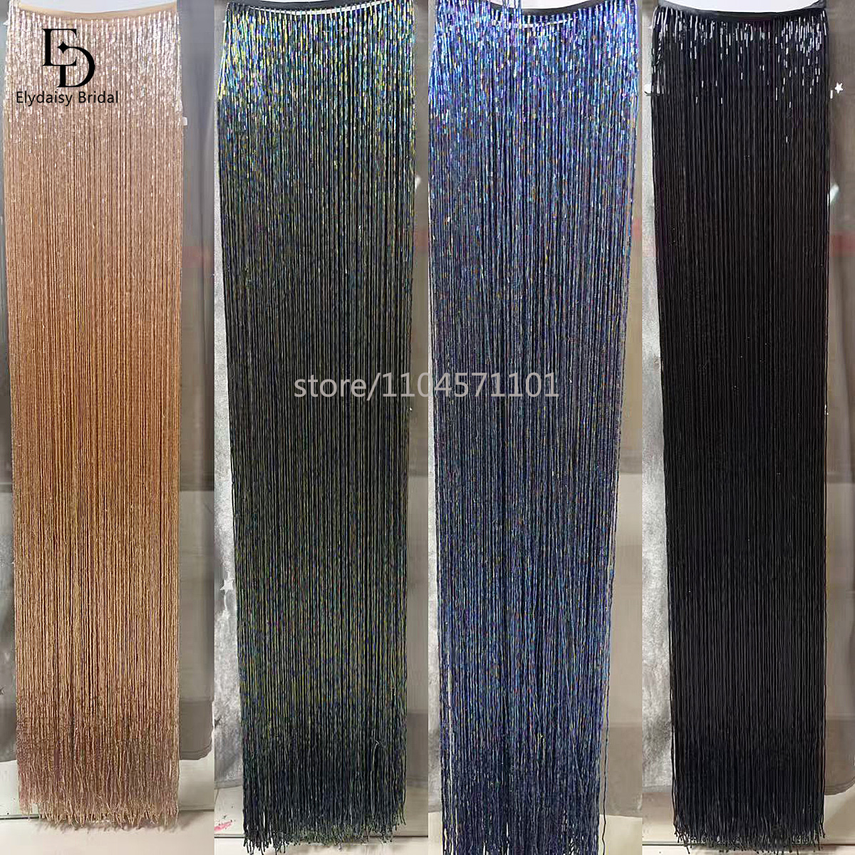 ELYDAISY 1Meter Length Champag - Beaded Trim Fringe incelemesi ve fiyatı