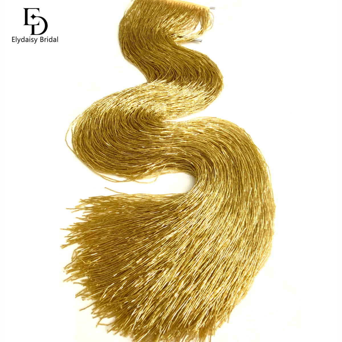 ELYDAISY 1Meter Length Champag - Beaded Trim Fringe incelemesi ve fiyatı
