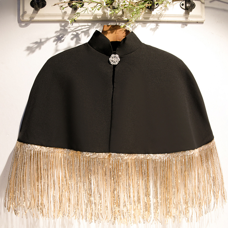 Women's Spring Summer Black Co - Tassel Fringe Trim incelemesi ve fiyatı