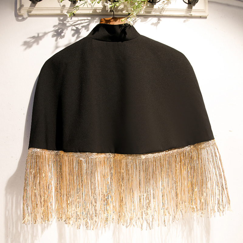 Women's Spring Summer Black Co - Tassel Fringe Trim incelemesi ve fiyatı