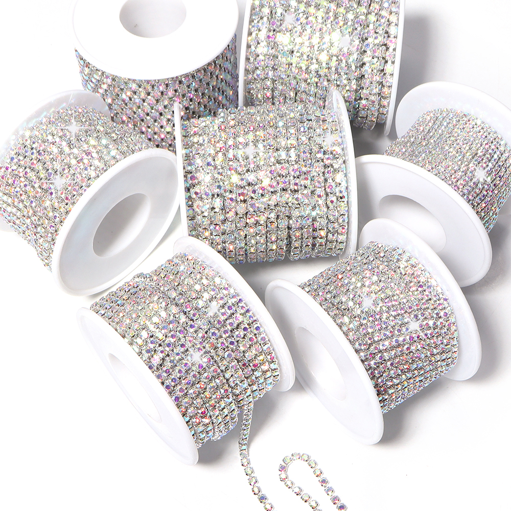 10Yards Glitter Rhinestone Cla - Sew On Rhinestone incelemesi ve fiyatı