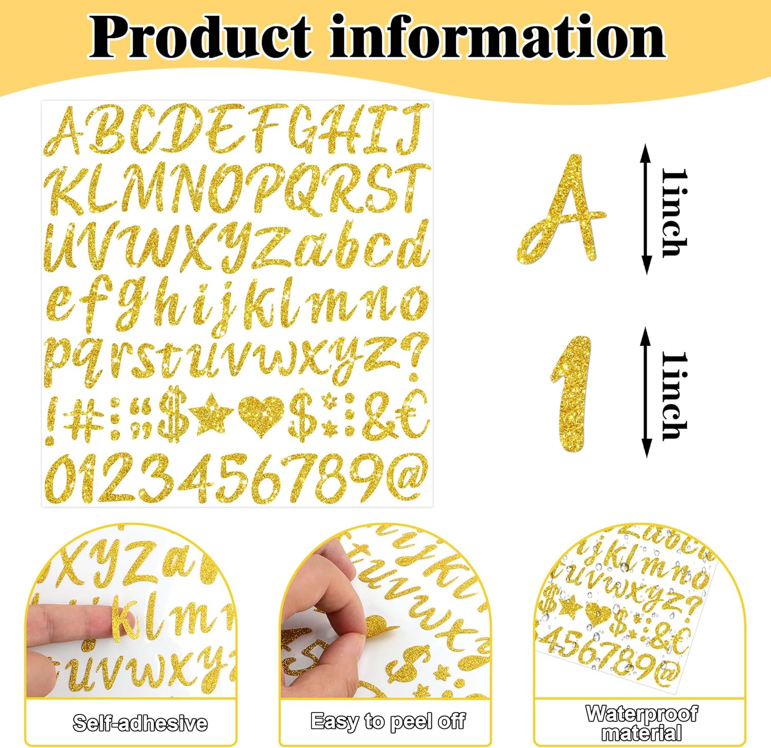 664 Pcs/8Sheets Gold Glitter A - Glitter Vinyl Roll incelemesi ve fiyatı