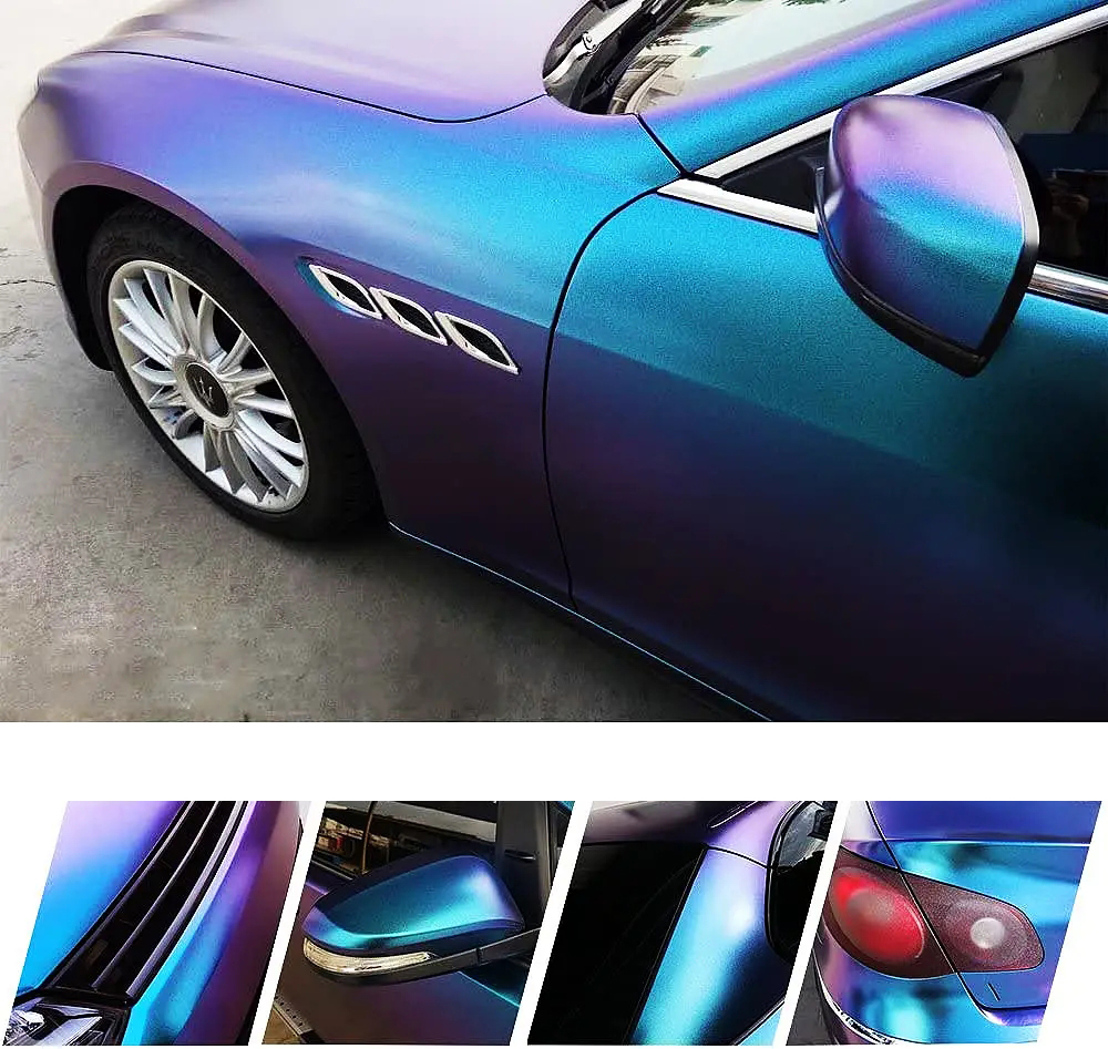 Matte Purple Blue Pearl Glitte - Glitter Vinyl Roll incelemesi ve fiyatı