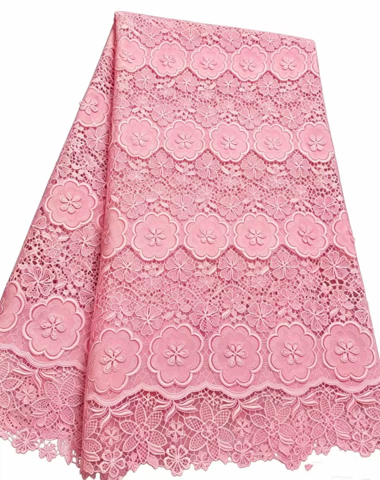African Guipure Cord Lace Fabr - Sew On Rhinestone incelemesi ve fiyatı