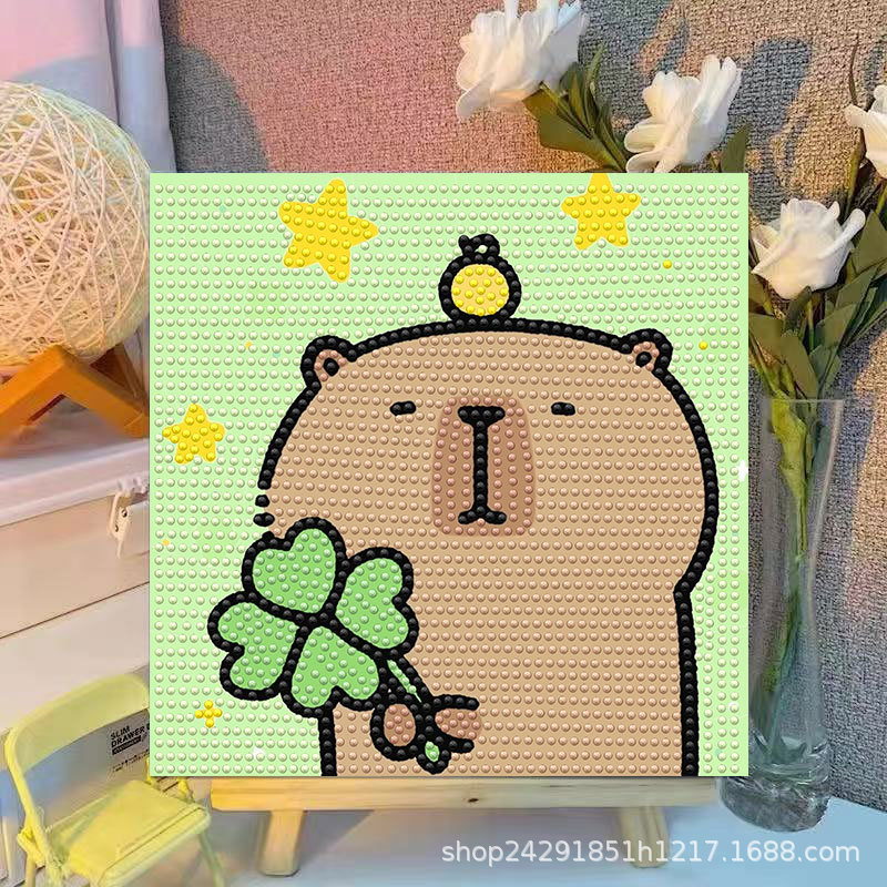 Cartoon Capibala Crystal Diamo - Embroidery Embellishments incelemesi ve fiyatı